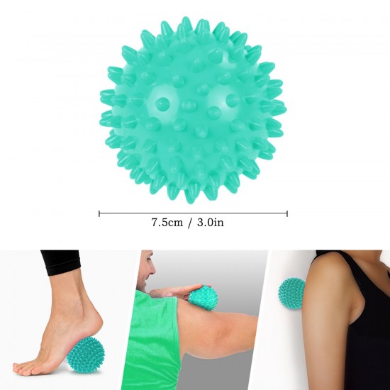 3pcs Fabric Resistance Glute Bands for Legs and Butt Hip Workout Exercise Bands with Spiky Massage Ball and Carry Bag Yoga Pilates Strength Training