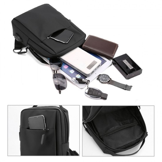 Men Sling Bag Single Shoulder Bag Crossbody Bag Wear-Resistant Nylon Bag Adjustable Strap Shoulder Bag