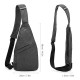 Men Chest Bag Sling Bag Crossbody Bag Single Shoulder Backpack Waterproof Travel Chest Bag Casual Daypack