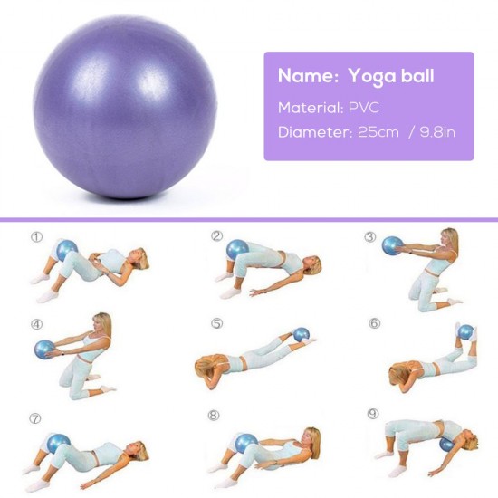 5pcs Yoga Equipment Set Include Yoga Ball Yoga Blocks Stretching Strap Resistance Loop Band Exercise Band