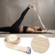 10ft Yoga Stretching Strap Cotton Exercise Strap Fitness Physical Therapy Strap with Metal Ring