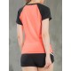 Women Workout T-shirt Raglan Short Sleeves Splicing O Neck Quick Dry Running Performance Exercise Gym Baselayer Sport Shirts Casual Tops