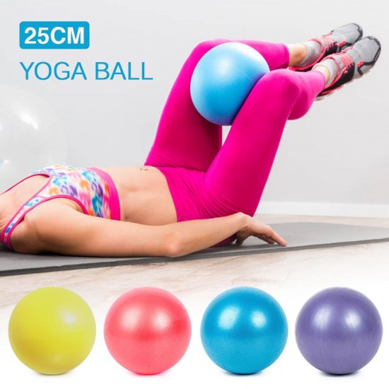 25cm Yoga Ball Anti-burst Thick Stability Ball Mini Pilates Barre Physical Ball