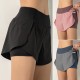 Women Running Shorts 2-in-1 with Pocket Wide Waistband Coverage Layer Liner Lounging Sport Yoga Leggings Fitness Workout Athletic Gym Home Sportswear