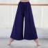 Women Wide Leg Pants Drawstring Loose Flare Dance Pants Female Trousers Yoga Workout Beach