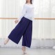 Women Wide Leg Pants Drawstring Loose Flare Dance Pants Female Trousers Yoga Workout Beach