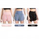 Women 2-in-1 Yoga Shorts High Waist Wide Waistband Breathable Fabric Running Dancing Fitness Sports Shorts