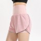 Women 2-in-1 Yoga Shorts High Waist Wide Waistband Breathable Fabric Running Dancing Fitness Sports Shorts