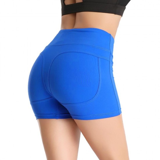 Women Yoga Shorts Quick Dry Breathable Stretchable High Waist Bodycon Running Gym Sports Shorts Sportswear