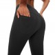 Women Leggings High Waist Back Pocket Quick-dry Moisture-wicking Tight Slimming Pants Running Fitness Workout Yoga Pants