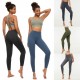 Women Leggings High Waist Back Pocket Quick-dry Moisture-wicking Tight Slimming Pants Running Fitness Workout Yoga Pants