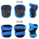 Kids Knee Pads Set 6 in 1 Protective Gear Kit Knee Elbow Pads with Wrist Guards Children Sports Safety Protection Pads for Cycling Roller Skating