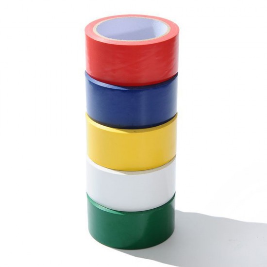 5 Rolls 1.8 In X 19.7 Yds PVC Marking Tape Safety Warning Tape for School Gym Dance Floor