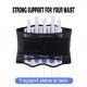 Men Women Back Brace Quick Fastening Tape Breathable Running Yoga Fitness Back Support