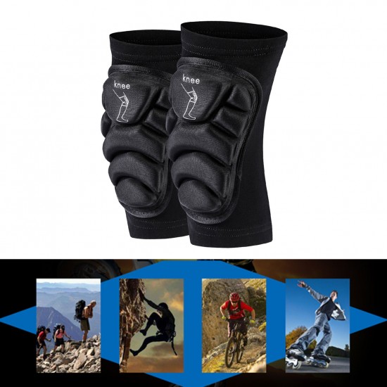 Outdoor Sports Protective Knee Pads Collision Avoidance Knee Sleeves Guards for Skating Skiing Motorcycling Climbing Mountain Biking