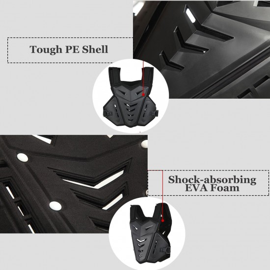 Motorcycle Armor Vest Chest Spine Back Protector Protective Vest for Cycling Skating Skiing Motocross Bike Riding