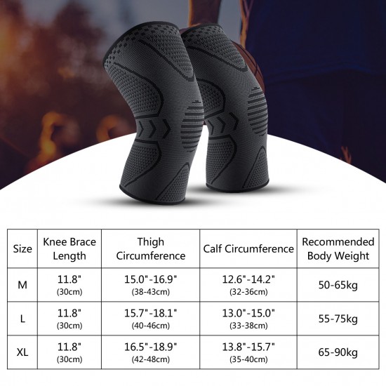 Knee Brace Sport Knee Sleeve Joint Support for Workout Running Hiking