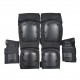 6Pcs/Set 2 Wrist Guards + 2 Elbow Pads + 2 Knee Pads Thicken Shell Impact Resistance Outdoor Sports All-around Protection