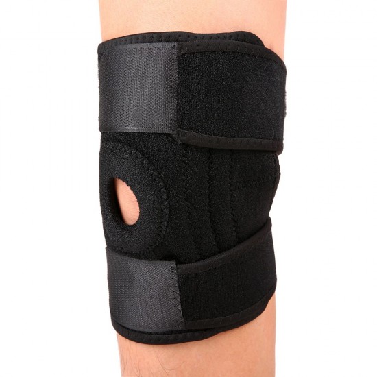 Knee Brace Support Sleeve Open Patella Protector Wrap Breathable Neoprene Sleeve