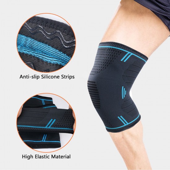 Protective Knee Pads Anti-slip Knee Brace Elastic Knee Support Joint Protection for Sports