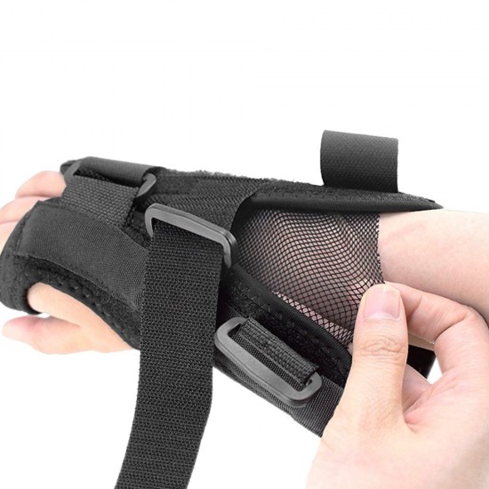 Wrist Support Brace Wrist Stabilizer with Removable Splint Adjustable Wrist Protector for Wrist Sprain Fractures Pain Relief