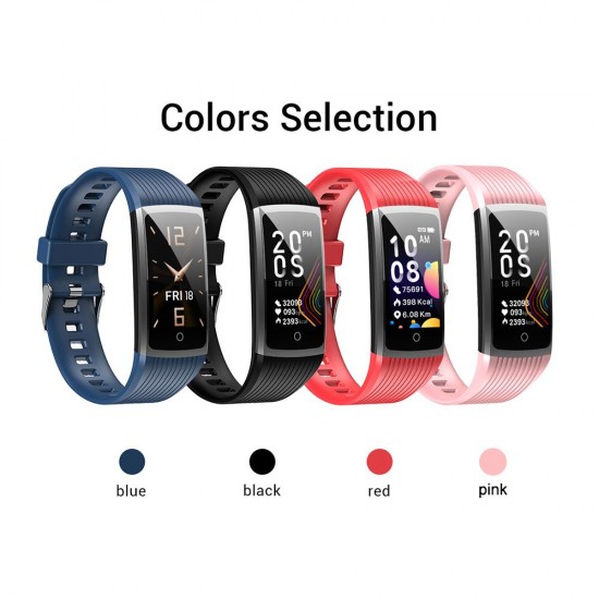 R12 Fashion Silica Gel TPU Intelligent Sport Bracelet USB Charge BT Step Counting Waterproof Heart Rate Monitoring Bracelet