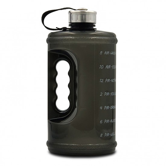 2.2L Motivation Water Bottle with Time Marker Outdoor Camping Hiking Backpacking Fitness Workout Sports Bottle