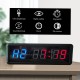 1.5in Gym Timer Stopwatch with Remote Countdown/up Clock for Home Gym Fitness Training Interval Timer Clock with Wall Mount Brackets